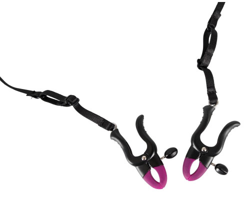 Трусики с зажимами для половых губ и бусинками для массажа промежности