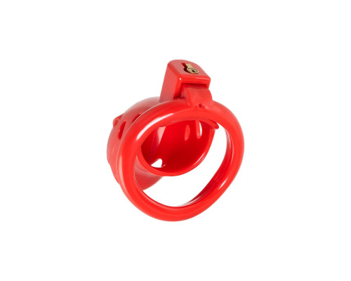 Красный мужской пояс верности из пластика