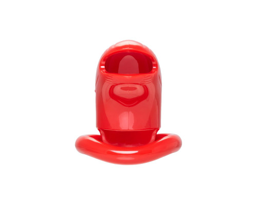 Красный мужской пояс верности из пластика