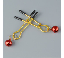 Золотистые зажимы с колокольчиками Gold