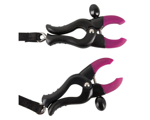 Женские вибростринги с зажимами для половых губ Spreader String with Vibrator