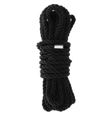 Черная веревка для шибари DELUXE BONDAGE ROPE - 5 м.