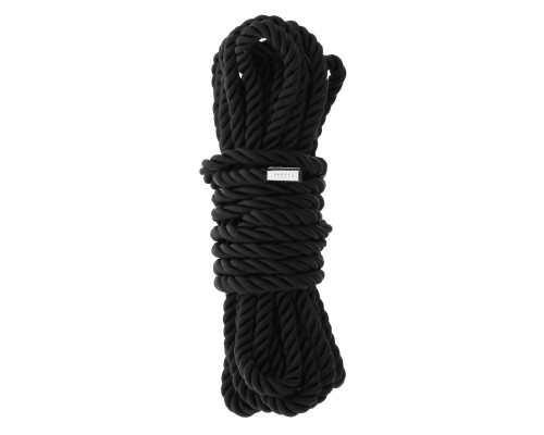 Черная веревка для шибари DELUXE BONDAGE ROPE - 5 м.