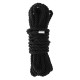 Черная веревка для шибари DELUXE BONDAGE ROPE - 5 м.