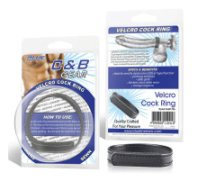 Кольцо на пенис из искусственной кожи на липучке VELCRO COCK RING - 5 см.