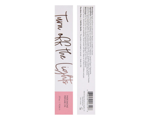 Парфюмерное масло с феромонами Turn Off The Lights с цветочно-восточным ароматом - 9,2 мл.