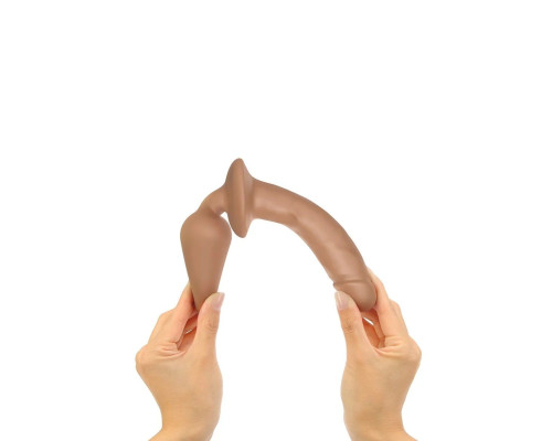 Карамельный двусторонний фаллоимитатор Switch Plug-In Realistic Size S