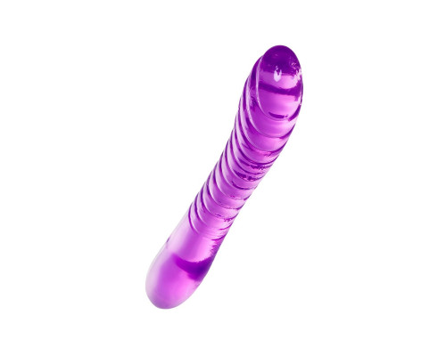 Фиолетовый двусторонний фаллоимитатор Frica - 23 см.