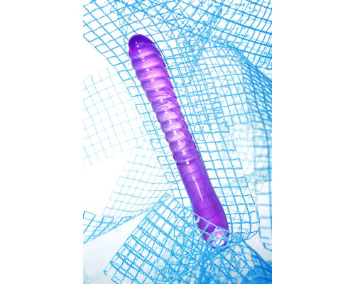 Фиолетовый двусторонний фаллоимитатор Frica - 23 см.