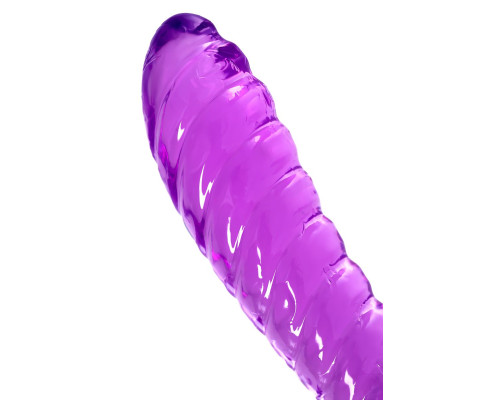 Фиолетовый двусторонний фаллоимитатор Frica - 23 см.