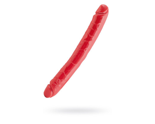 Красный двусторонний фаллоимитатор - 31 см.
