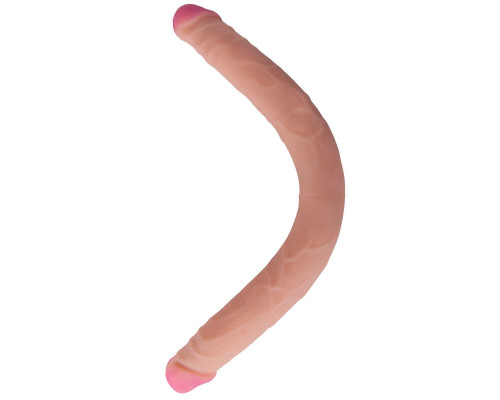 Двусторонний фаллос из неоскина Lesbi - 48 см.