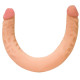Двусторонний лесбийский фаллоимитатор из неоскин - 42,5 см.