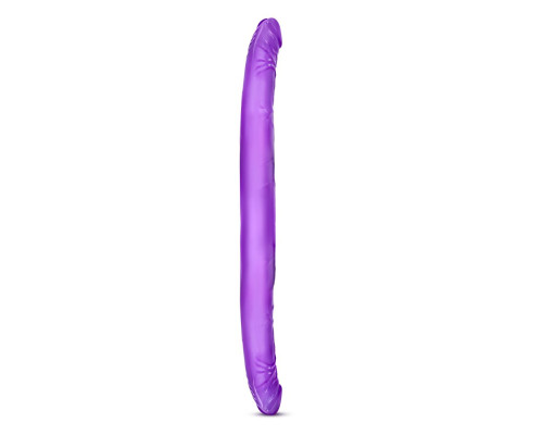 Фиолетовый двусторонний фаллоимитатор B Yours 16  Double Dildo - 40,6 см.