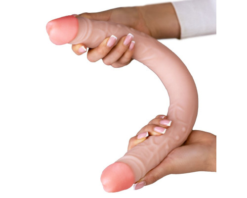 Двусторонний фаллоимитатор из неоскин - 49,5 см.