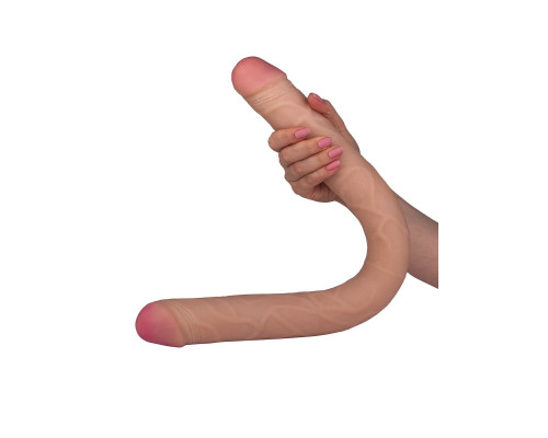 Крупный двусторонний фаллоимитатор - 55,5 см.