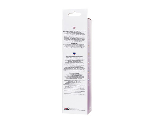 Фиолетовый двусторонний фаллоимитатор Frica - 23 см.