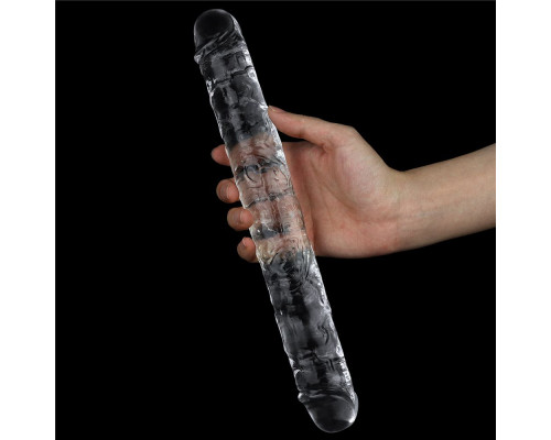 Прозрачный двусторонний фаллоимитатор Flawless Clear Double Dildo - 30 см.