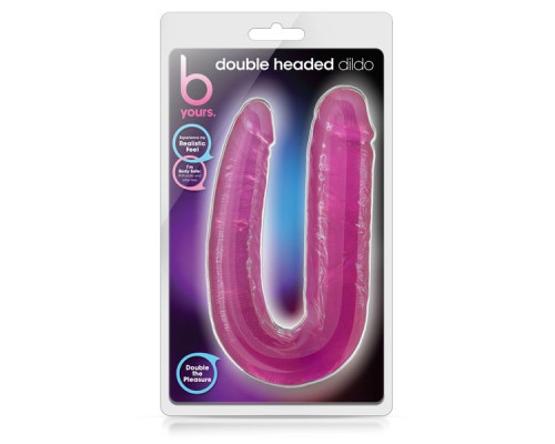 Розовый двусторонний фаллоимитатор Double Headed Dildo - 45 см.
