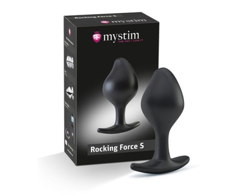 Анальная пробка Rocking Force S для электростимуляции - 9,5 см.