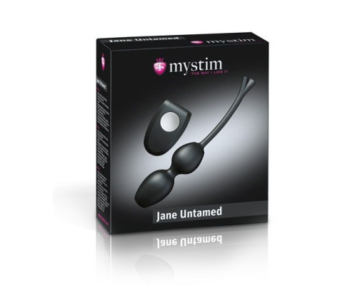 Вагинальные виброшарики с миостимуляцией и пультом ДУ Jane Untamed