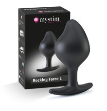 Анальная пробка Rocking Force L для электростимуляции - 10,5 см.
