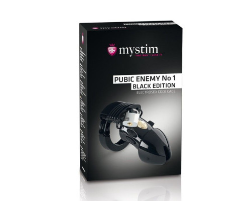 Пояс верности с электростимуляцией Mystim Pubic Enemy No1 Black Edition