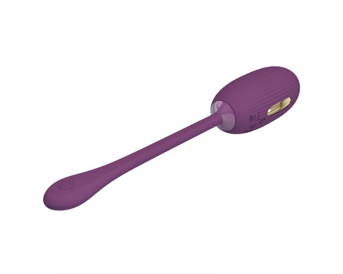Фиолетовое виброяйцо с электростимуляцией Doreen