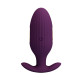 Фиолетовая анальная вибропробка с электростимуляцией Jefferson - 9,2 см.