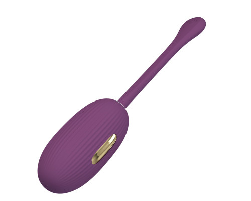 Фиолетовое виброяйцо с электростимуляцией Doreen
