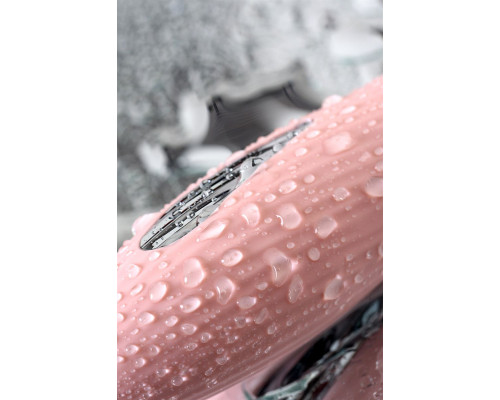 Розовый силиконовый вибратор с электростимуляцией TESLA G-POINT - 21 см.