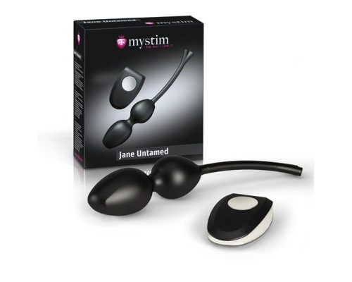 Вагинальные виброшарики с миостимуляцией и пультом ДУ Jane Untamed