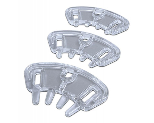 Набор из 3 проставок с шипами для поясов верности Pubic Enemy от MyStim