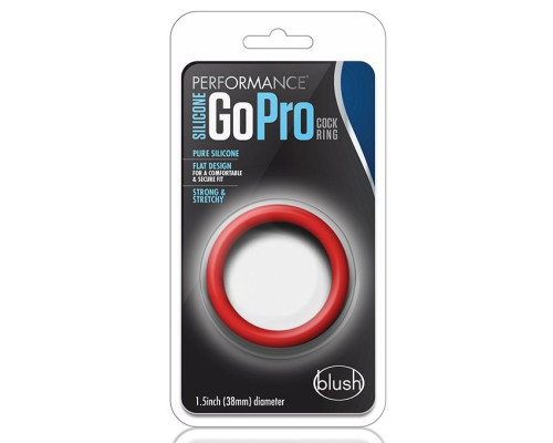 Красное эрекционное кольцо Silicone Go Pro Cock Ring