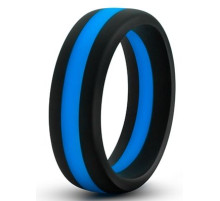 Черно-синее эрекционное кольцо Silicone Go Pro Cock Ring