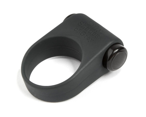 Серое эрекционное кольцо с вибрацией Feel It, Baby!