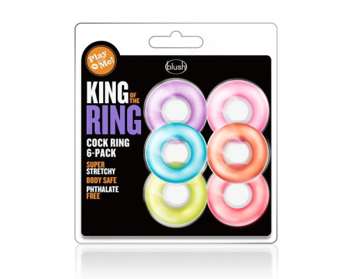 Набор из 6 эрекционных колец King of the Ring
