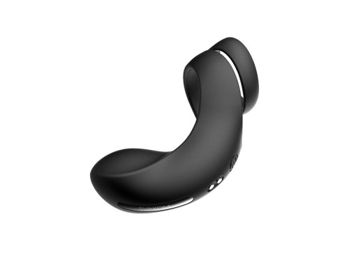 Черное эрекционное кольцо Benedict для стимуляции промежности