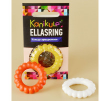 Цветное рельефное эрекционное кольцо Ellasring