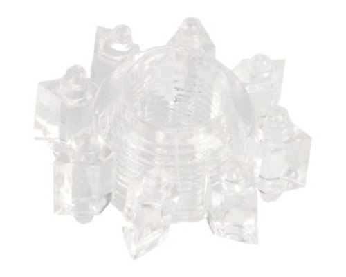 Прозрачное гелевое эрекционное кольцо-звезда