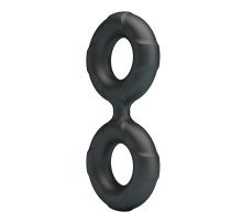 Черное двойное эрекционное кольцо Radwan