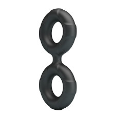 Черное двойное эрекционное кольцо Radwan
