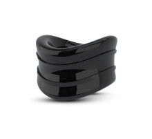 Черное эрекционное кольцо на мошонку Beef Ball Stretcher Snug