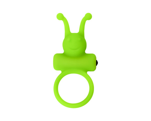 Зеленое эрекционное виброкольцо на пенис Cock Ring