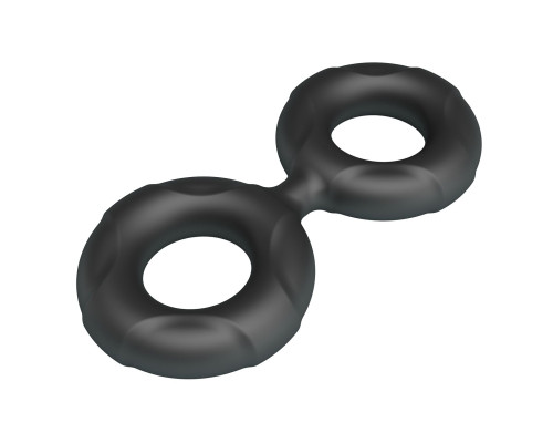 Черное двойное эрекционное кольцо Radwan