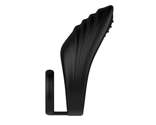 Черное эрекционное виброкольцо Nexus Enhance