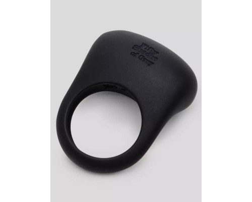 Черное эрекционное виброкольцо Sensation Rechargeable Vibrating Love Ring