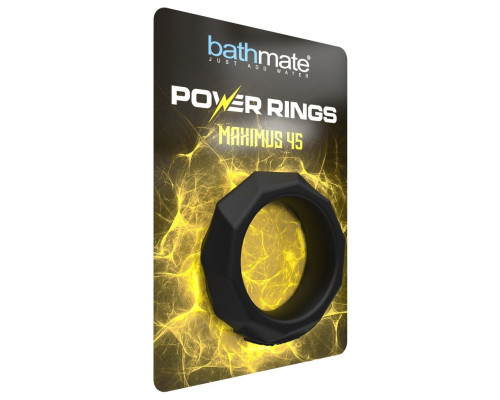 Черное эрекционное кольцо Maximus 45