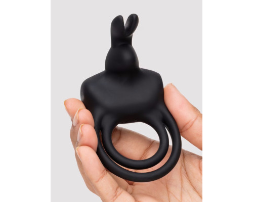 Черное эрекционное виброкольцо Happy Rabbit Cock Ring