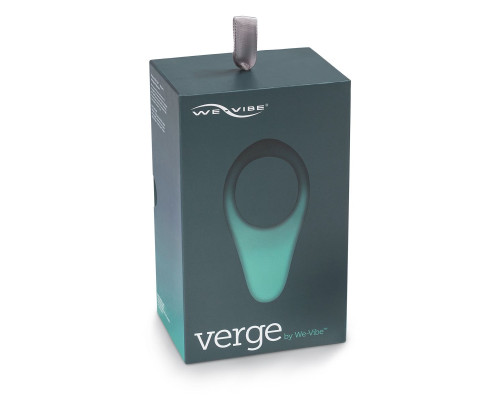 Чёрное эрекционное виброкольцо We-vibe Verge